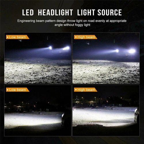 Kit de lâmpadas de faróis de LED feixe alto/baixo 10000K branco para Toyota Camry 2007-2018 - Imagem 4 de 4