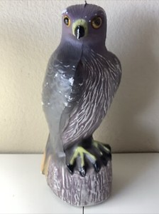 Approx. 16” Blowmold Bird B Gone Hawk Decoy Blow Mold Pigeon Control