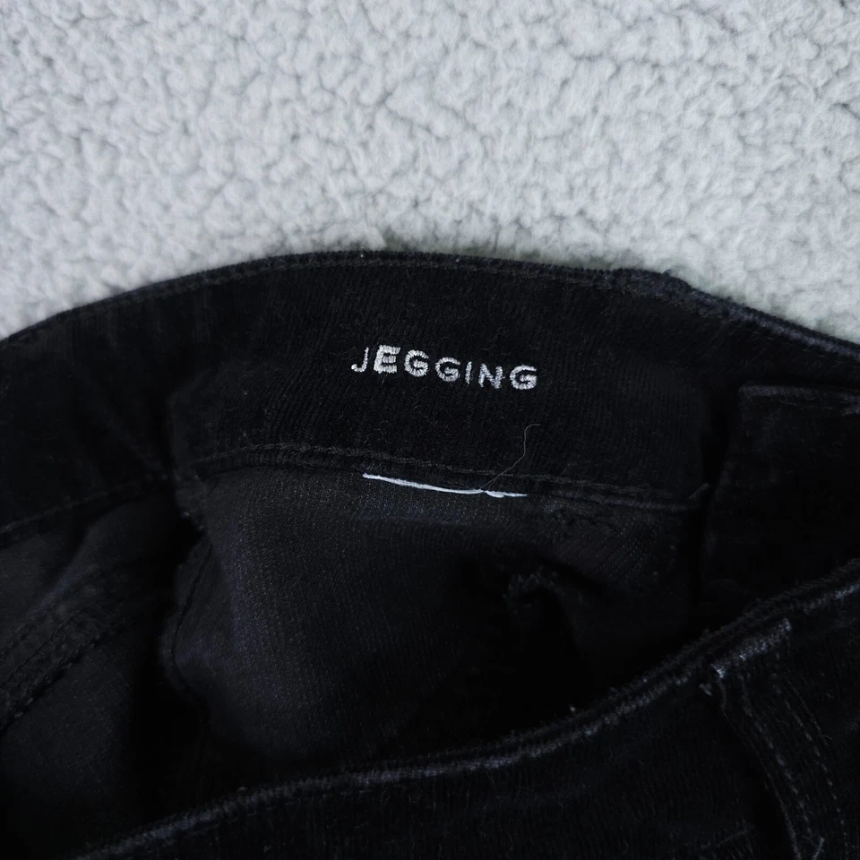 American Eagle Jeans Womens 2 Black Corduroy Jegging Soft Whale Stretch Low Rise - Image 3 of 4