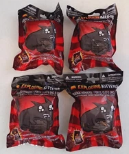 Lot Of 4 - Exploding Kittens - Backpack Hangers With Bonus Card - JTEK-4500  NEW