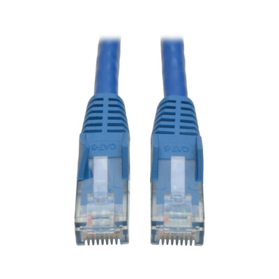 Tripp Lite 14FT Cat6 Gigabit RJ45 snagless geformt UTP Patch Kabel - blau