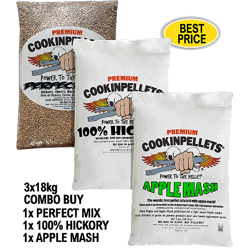 CookinPellets Perfect Mix Premium Smoker Pellets for ALL makes BBQ Smoker Grills - Foto 22 di 31