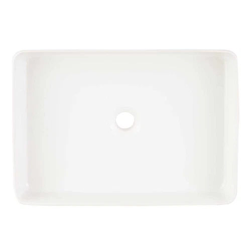 Signature Hardware Hibiscus 20 in. Fireclay Vessel White Bathroom Sink, No Holes - Picture 3 of 4