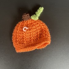 Pumpkin Crochet Hat Newborn Orange Fall Autumn Thanksgiving