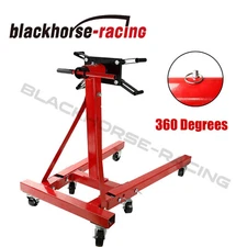 Engine Stand Folding Motor Hoist Dolly Mover Auto Repair Rebuild Jack 2000 LB