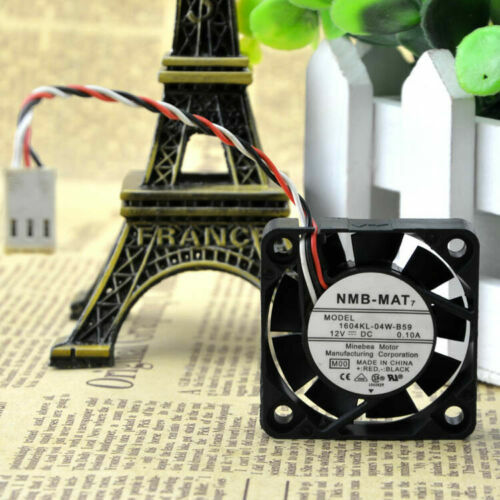 1pc 4CM 12v 0.1A 3-wire Large Air Volume Double Ball Fan 1604KL-04W-B59 4010 - Afbeelding 2 van 4