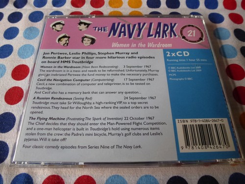 THE NAVY LARK WOMEN IN THE WARDROOM FOUR ORIGINAL BBC RADIO EPISODES BBC CD - Picture 2 of 5
