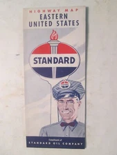 Standard Oil Highway Road Map of Eastern United States 1955