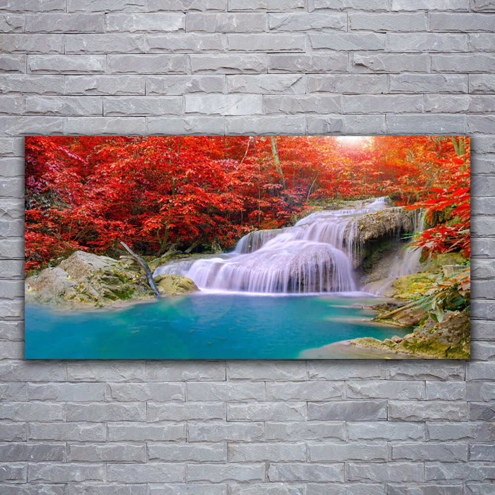Image de forêt et lac pour décoration salon zen 120x60