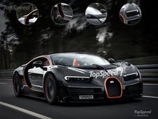 Cars 2017 bugatti chiron supercar Desk Mat Stitched