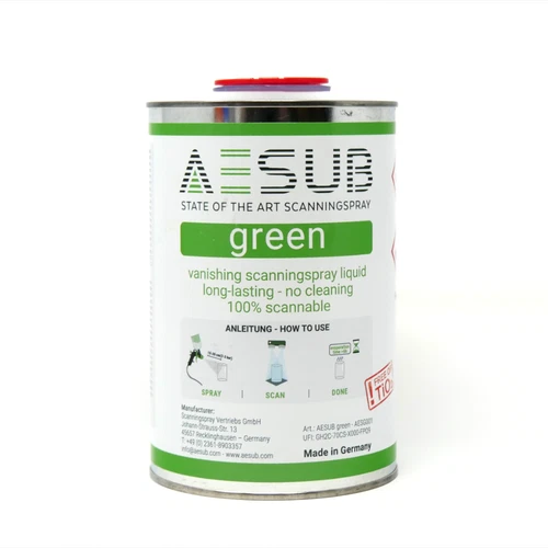 AESUB Green - Can - Sublimating 3D Scanning Liquid