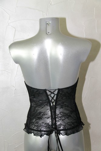 luxueux bustier en dentelle noire JANET REGER LONDON taille 34/38 valeur 555€ - Picture 2 of 3