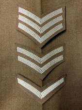 UK British Army Surplus FAD Rank Stripe Chevrons, Lance Corporal Staff Sergeant