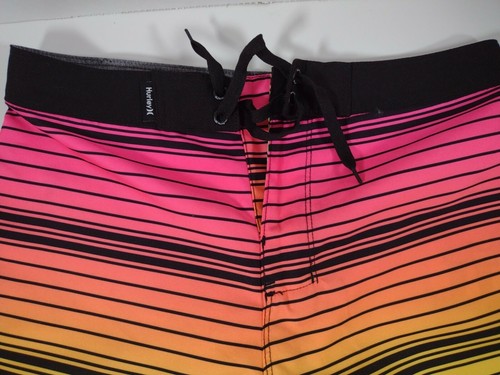 Hurley Boys' Board Shorts Multicolor striped Swim Trunks size 18 - Picture 3 of 7