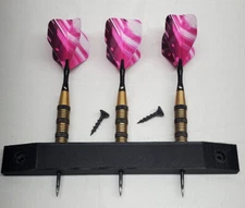 Set of 2 Dart Holder Rack Wall Mount display Includes Hardware