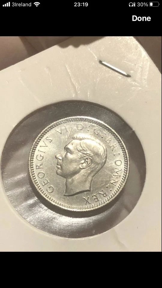 1951 Proof sixpence George VI 20 k minted - Image 2 of 4