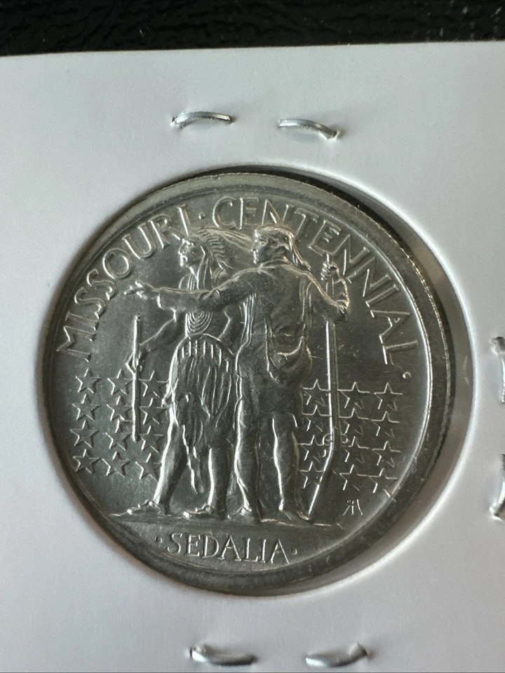 1921 P (Philadelphia) Missouri Commemorative Half Dollar. High grade - Image 2 of 2