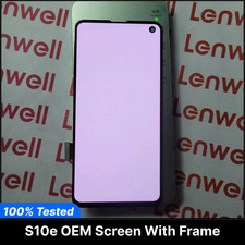 Samsung Galaxy S10e OLED Display Replacement OEM Screen w/ Frame G970 Grade B/C