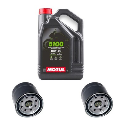 2x Ölfilter für Kawasaki KVF 650 / 700 / 750 Brute Force / Prairie 10W40 Öl