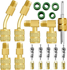 Mini Split Adapter, R410A Adapter Kit R410A Refrigerant Hose Adapter Connector,