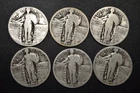 1925-30 Lot of 6 Standing Liberty Quarters *Free S/H After 1st Item*