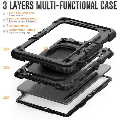 Cover für Samsung Galaxy Tab S6 Lite S7 A7 S7 FE S8 S9 + Ultra Schutzhülle Case - Afbeelding 86 van 144