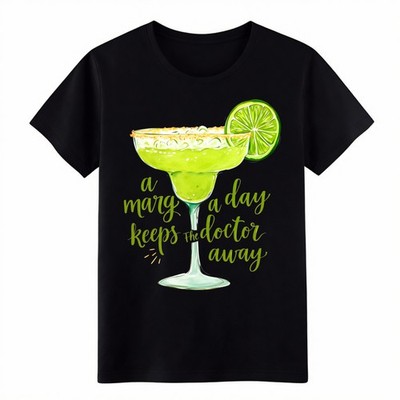 A Marg A Day Keeps The Doctor Away Funny Margarita Graphic T-Shirt