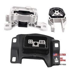 Engine Motor and Transmission Mount Kit 3 PCS Compatible with 2014-2017