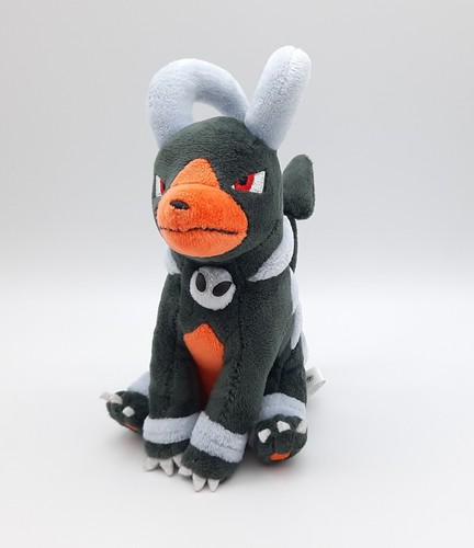 Pokemon Center Houndoom 5 Zoll Fit Sitting Cuties Plüsch Original Schwarz Japanisch - Bild 1 von 2