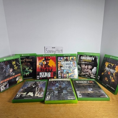 Lot Of 9 Pre-Owned Xbox One Games! Rockstar, Activision, Capcom, Microsoft, Etc.
