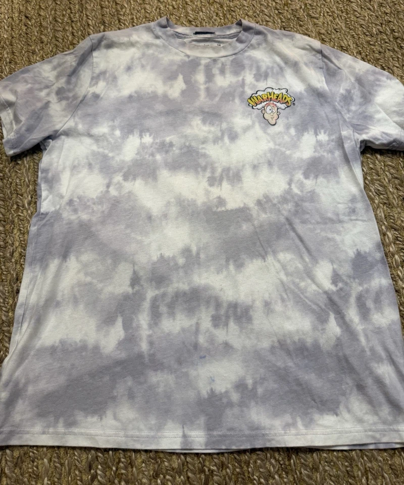 Abercrombie Kids Big Boys 弹头紫色领带染料棉质 T 恤尺寸 17/18 — 第 2/2 张图片