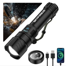 SKYFIRE LED Flashlights High Lumens,2000lm Super Bright Rechargeable