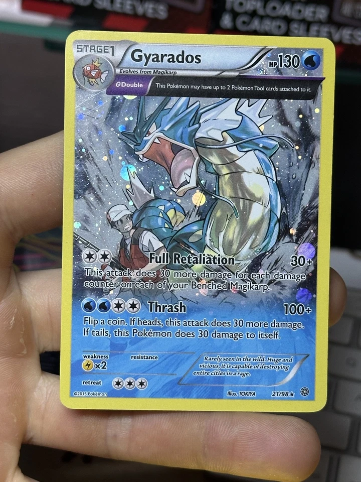 Gyarados 21/98 Ancient Origins 2015 Cosmos Holo Rare Pokémon Card TCG - Image 3 of 4