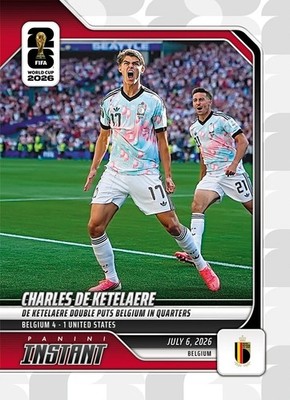 2026 Panini Instant FIFA World Cup Charles De Ketelaere #216 ~ Belgium ~ PR 128
