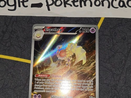 Espathra Full Art Illustration Rare SV Paradox Rift 197/182 LP front/NM back - Picture 3 of 14