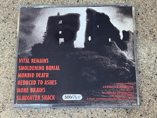 Vital Remains Reduced To Ashes Cd 1999 First / Only Pressing Mint - Foto 2 di 11