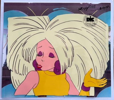 Beverly Hills Teens Original Animated Multi Cel Jett DIC Animation Background!