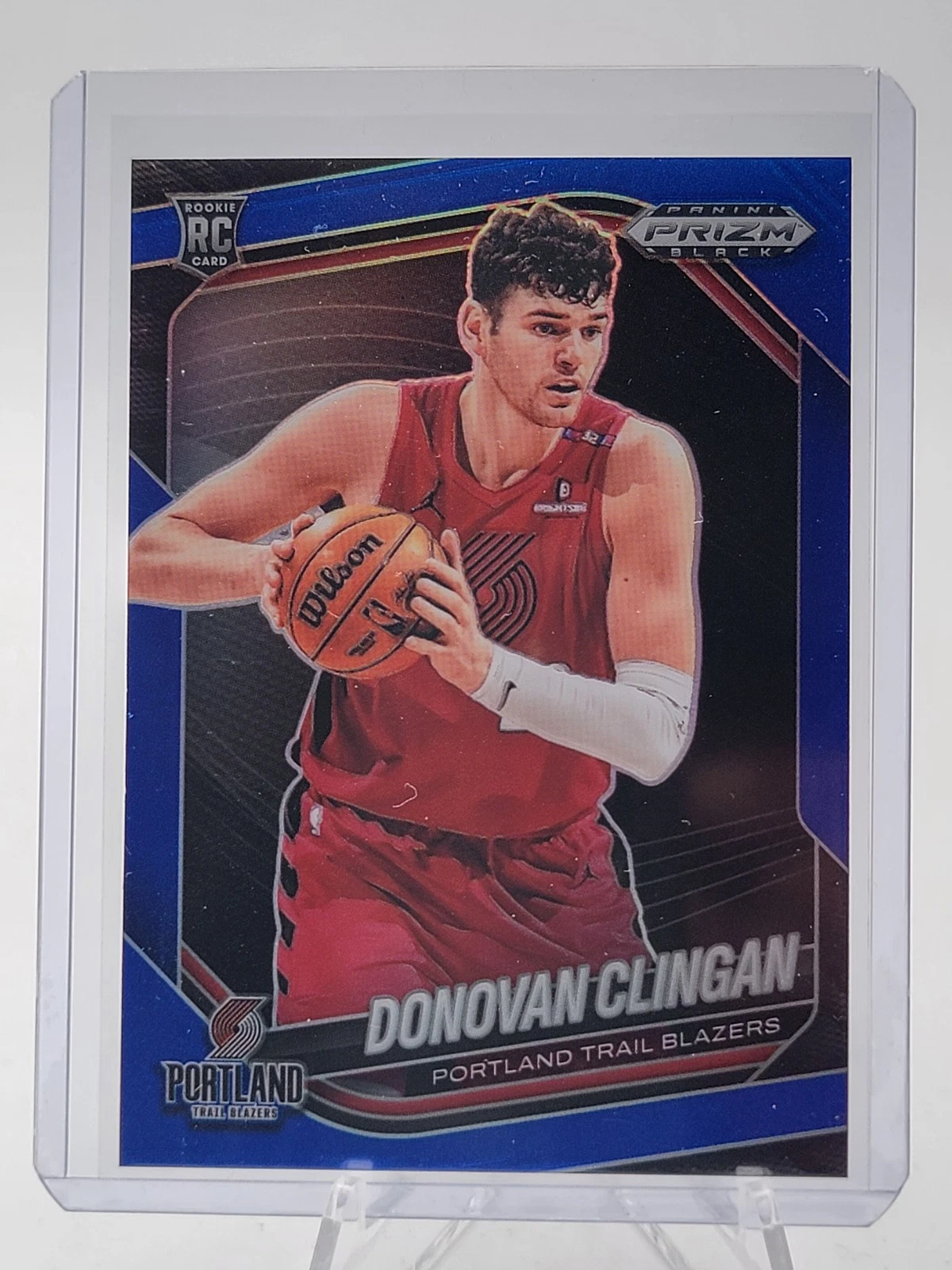 2024-25 Prizm Donovan Clingan #131 Black Rookie Blue /199