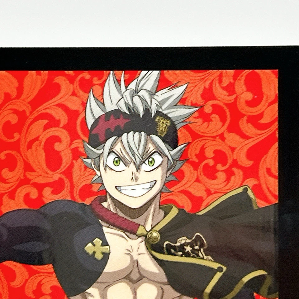 Asta Trèfle Noir Promo Feuille Stamping Card Film Japon 2023 Anime Manga Rare - Photo 3/4