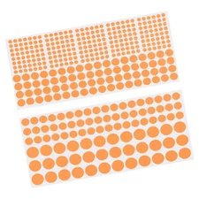 Glow in the Dark Tape Dots 0.2" 0.39" 0.59" Dots 407 Glow Dots Orange 1set