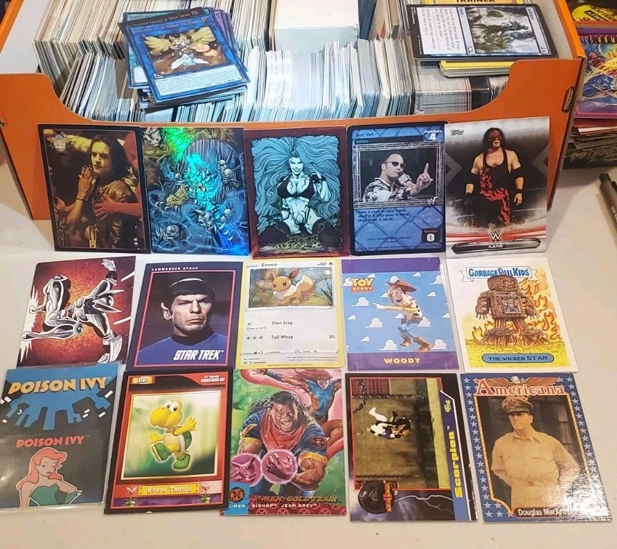 Enorme Lote de Tarjetas Coleccionables No Deportivas Pokemon Star Wars Marvel Yugioh Dama Muerte Wwe Foto 3 de 4