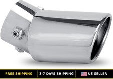 Universal Adjustable Inlet Exhaust Tips 1.5-2.25 Inch Bolt-on Chrome