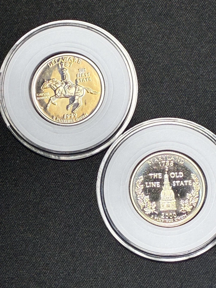 Uncirculated'99 '00 S. State Quarter 2pc Collection Delaware and Maryland - Image 4 of 4