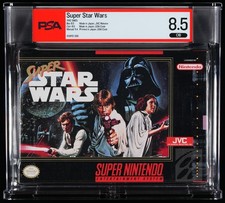 Super Star Wars SNES JVC PSA 8.5 CIB (9.4 Order Form) Graded Complete 1992