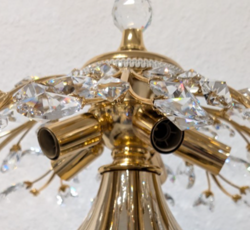 Italienische Deckenleuchte aus geschliffenen Kristallsteinen &Metall Prearo Luce - Picture 19 of 22