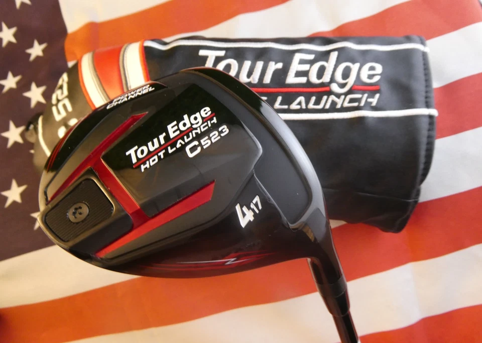 ¡NUEVO! Madera de calle TOUR EDGE Hot Launch C523 # 4 17* UST Mamiya 55 R Flex + HC Foto 2 de 4