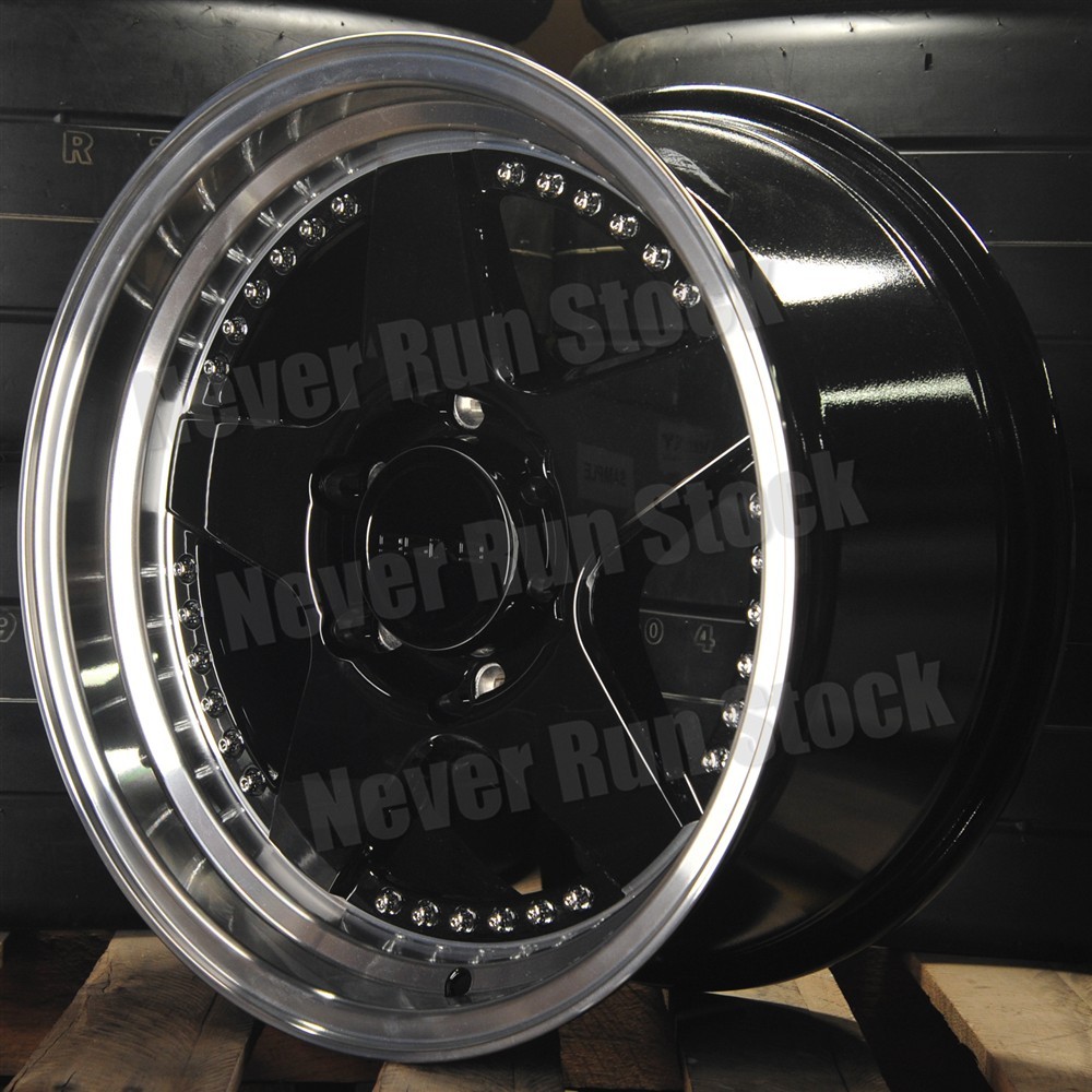 9SIX9 FIVE-2 17x8.5 6x139.7 6x5.5 +20 OFFSET BLACK 5 SPOKE MACHINE