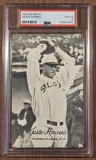 1921 Exhibits Jesse Haines St. Louis Cardinals Reds Baseball Card PSA 4 HOF