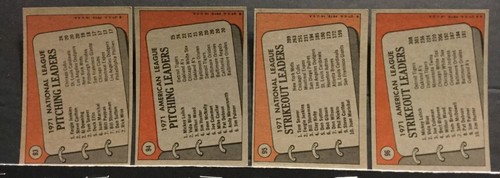 1972 Topps Baseball League Leaders Set of 12 Cards #'s 85-96 VG-EX+ Sku2A - Picture 6 of 6