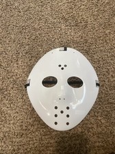 Jason Voorhees Friday the 13th Scary Halloween Hockey Mask White Cosplay NWT